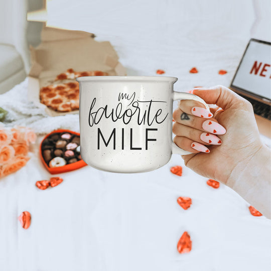 Funny MILF Mug 14.5oz Ceramic Coffee Mug Cheeky Mom In Love With Fall