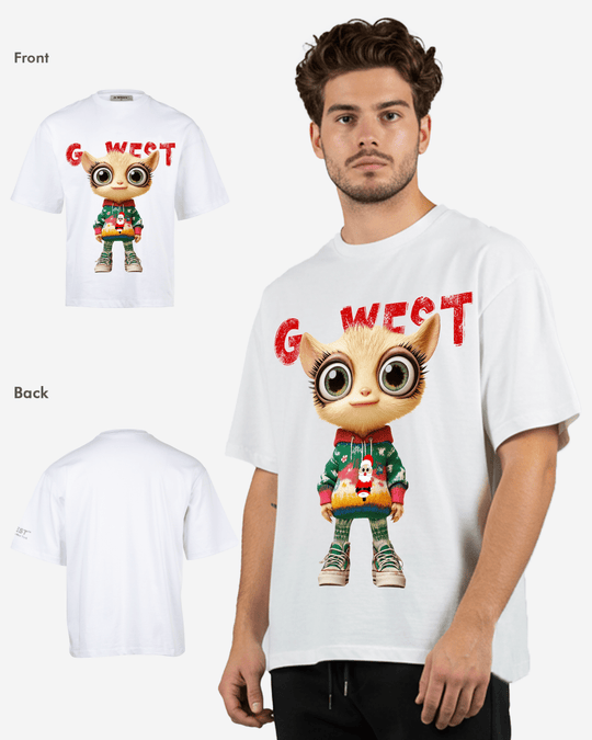 G-West Mistletoe Mischief Oversized T-Shirt Mens