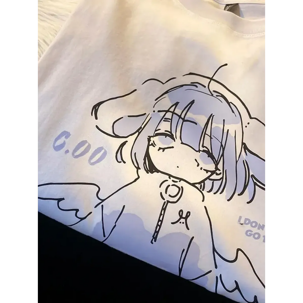 "Monday" Sad Anime Girl Tee