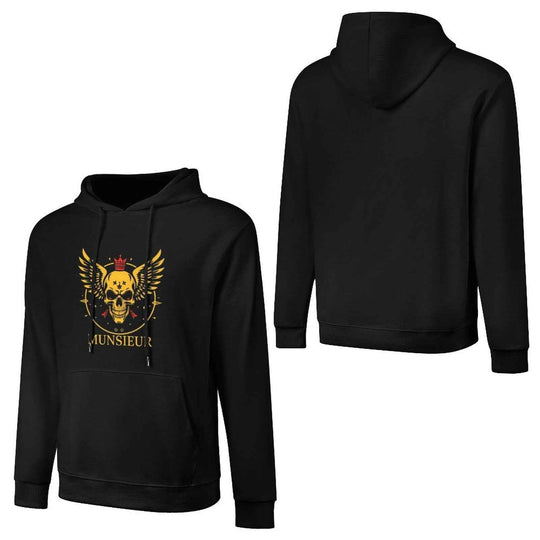 Munsieur Skull Design Hoodie for Urban Fashion