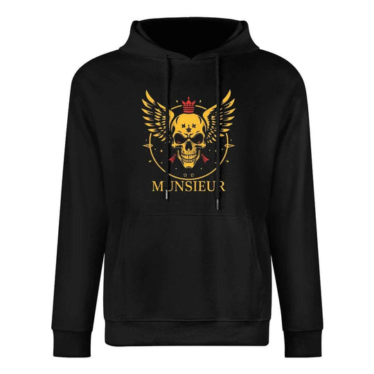 Munsieur Skull Design Hoodie for Urban Fashion