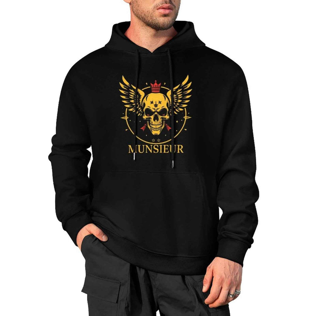 Munsieur Skull Design Hoodie for Urban Fashion