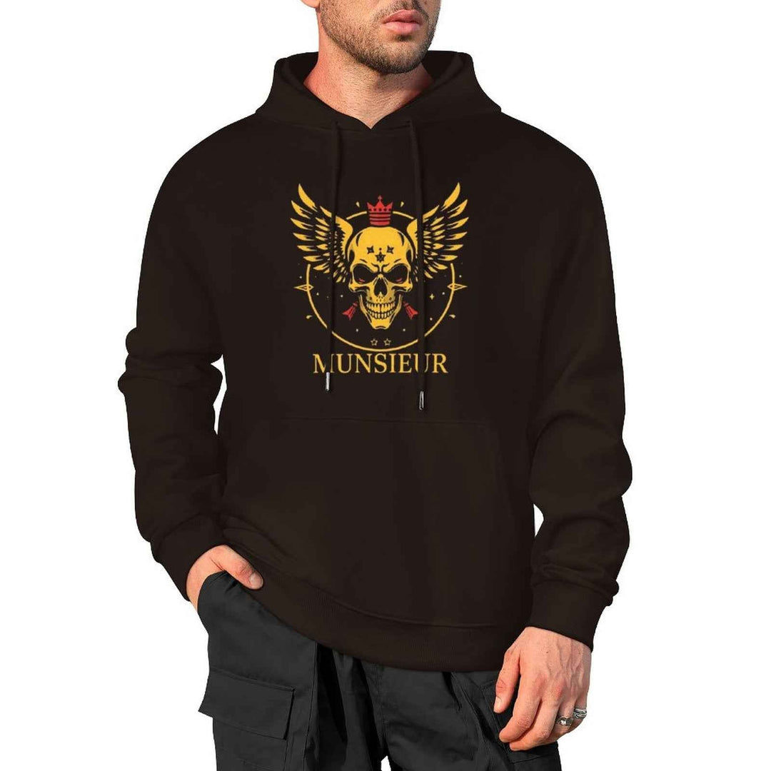 Munsieur Skull Design Hoodie for Urban Fashion