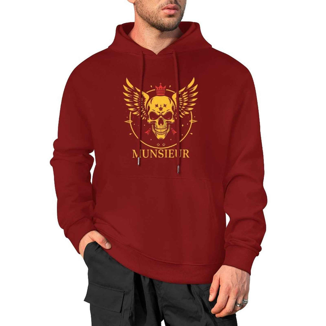 Munsieur Skull Design Hoodie for Urban Fashion