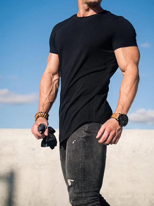 Men's Summer Muscle T-Shirt for Gym Workouts