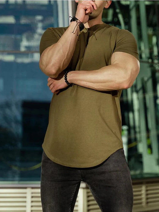 Men's Summer Muscle T-Shirt for Gym Workouts