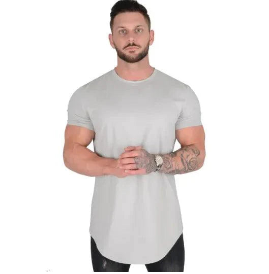 Men's Summer Muscle T-Shirt for Gym Workouts