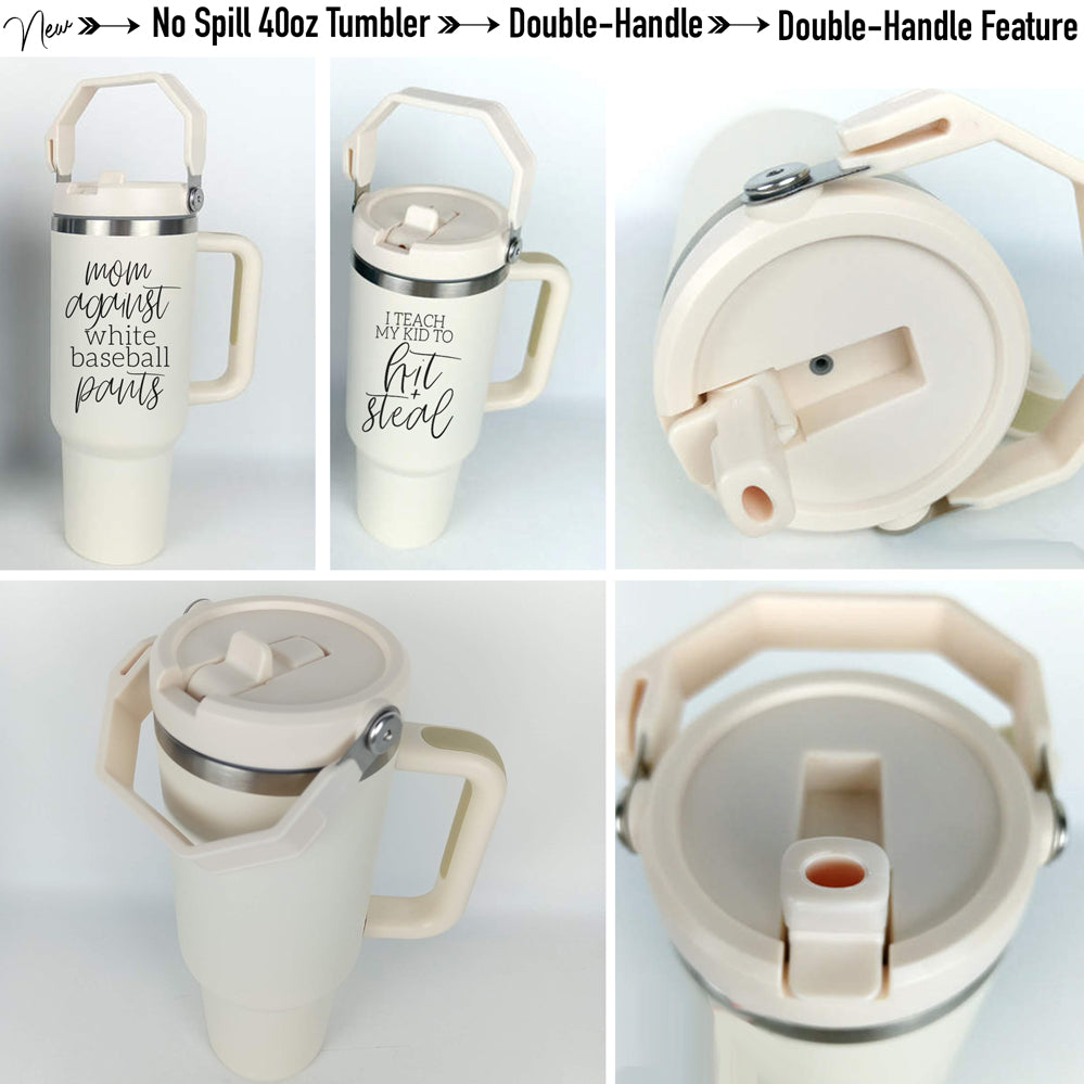 Baseball Mom Tumbler - Don't Make Me Use My Baseball Mom Voice 20oz