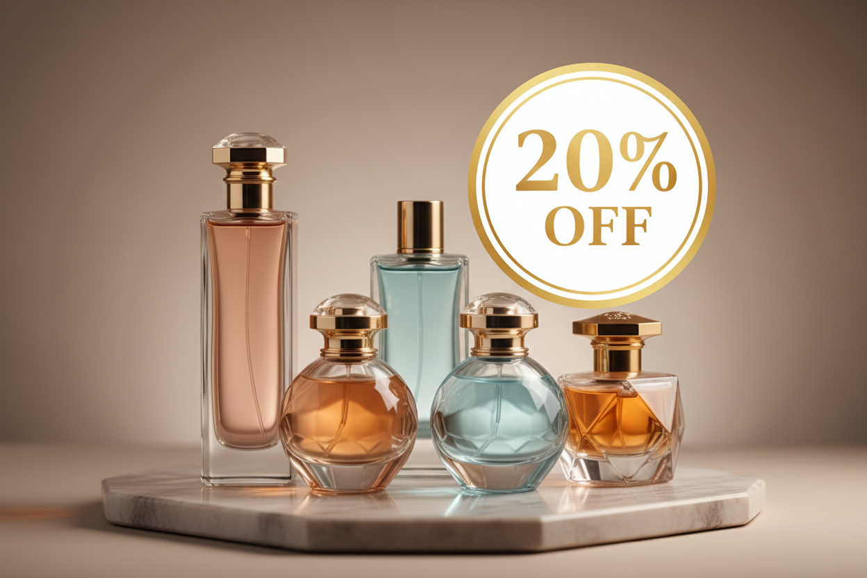 Perfume collection discounts 20%