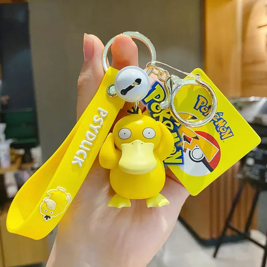 "Pokemon Action Figure Keychain - Pikachu, Charmander, Snorlax, Squirtle