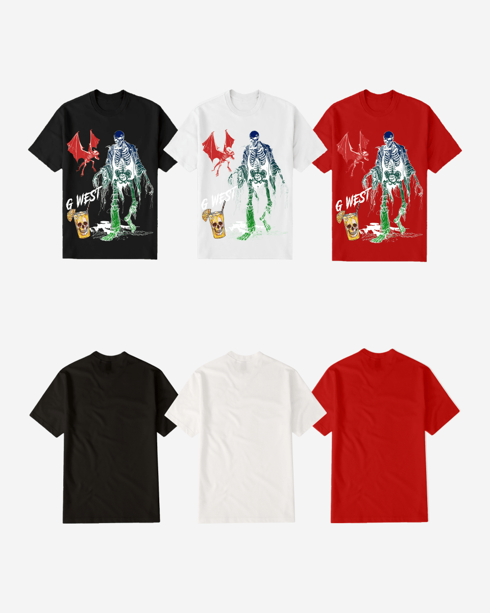 G West Mens Regular Fit Bat Buddy Front Graphic T Shirt