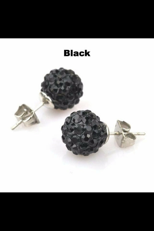 Round Sparkle Stud Earrings Promise Style Cubic Zirconia