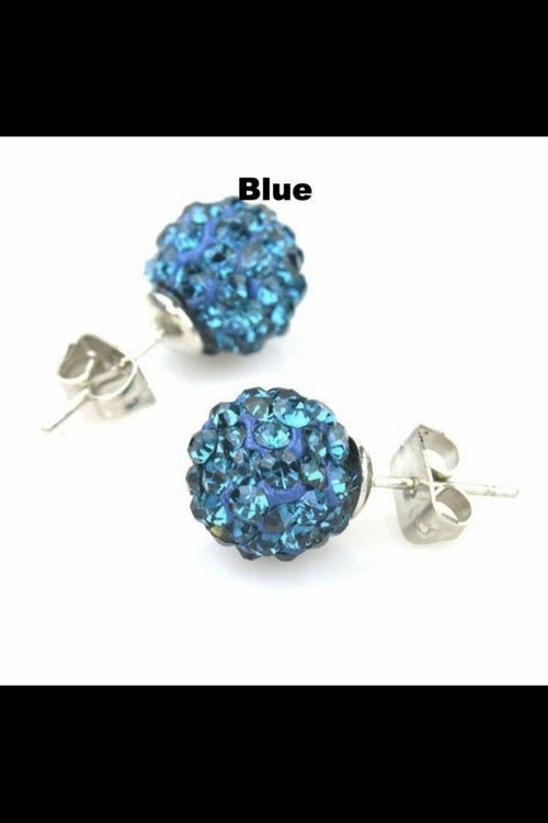 Round Sparkle Stud Earrings Promise Style Cubic Zirconia
