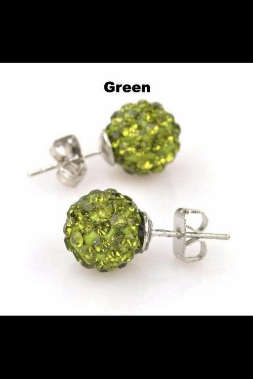 Round Sparkle Stud Earrings Promise Style Cubic Zirconia