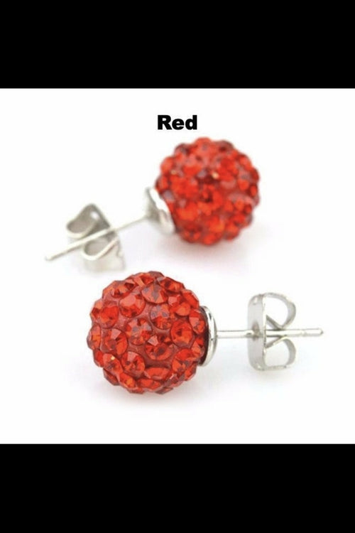Round Sparkle Stud Earrings Promise Style Cubic Zirconia