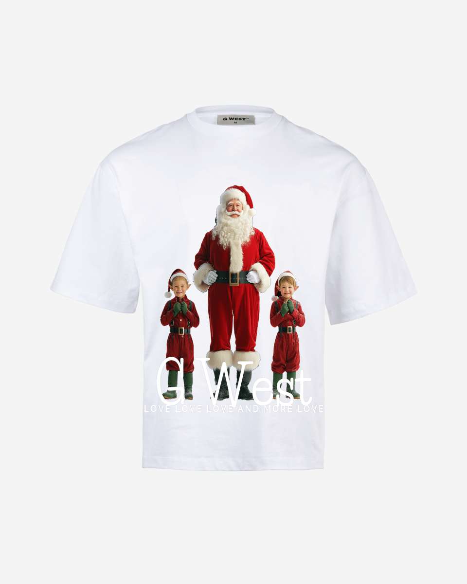 G-West Santa & His Elves Oversized T-Shirt Mens