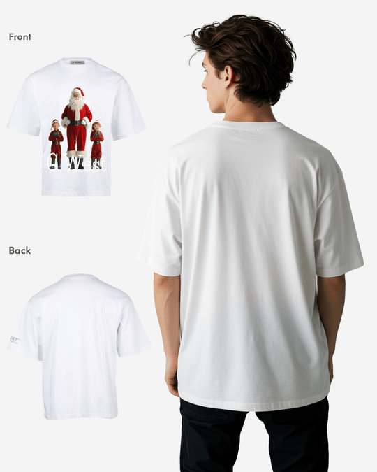 G-West Santa & His Elves Oversized T-Shirt Mens