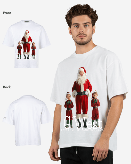 G-West Santa & His Elves Oversized T-Shirt Mens
