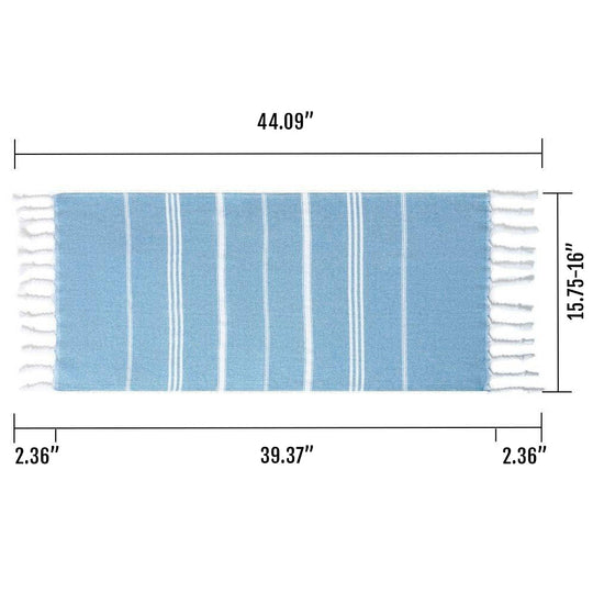 Turkish Hand Towel Oversized 100% Cotton Peshtemal Lightweight Absorbent