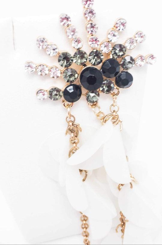 Sparkle Drop Dangle Earrings Crystal Chandelier Long