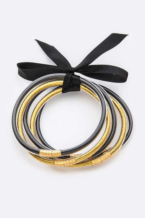 Team Color Glitter Bracelet Set For Game Day Fans Pack