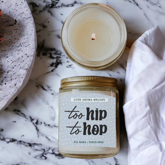 Luxury Bergamot Citrus Candle With Tobacco Flower Notes Lush Scented Jar