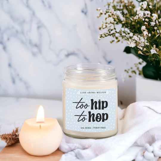 Luxury Bergamot Citrus Candle With Tobacco Flower Notes Lush Scented Jar