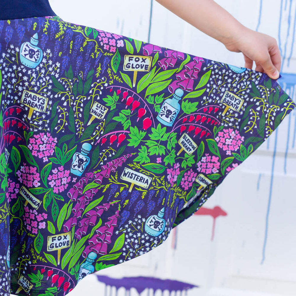 "Pick Your Poison" Toxic Garden Super Twirler Dress with Pockets