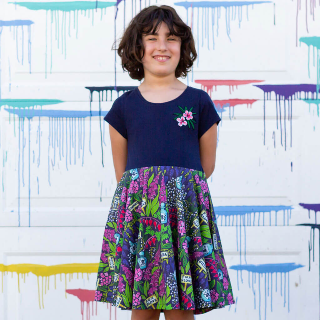 "Pick Your Poison" Toxic Garden Super Twirler Dress with Pockets