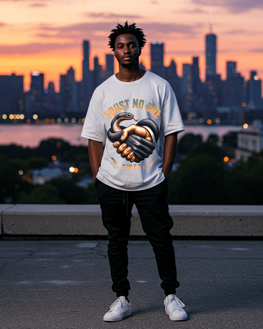 G-West Trust No One Oversized T-Shirt Mens