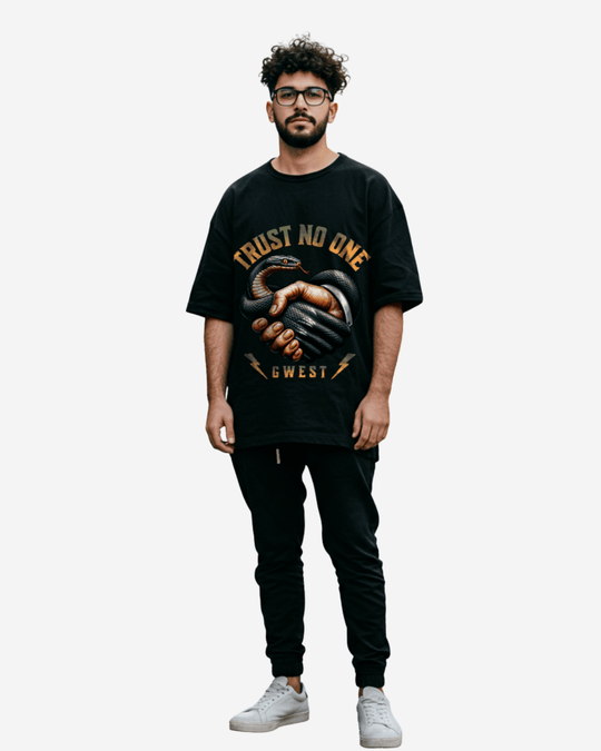 G-West Trust No One Oversized T-Shirt Mens