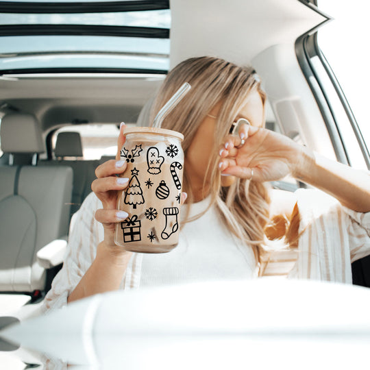 Vintage Christmas 17oz Can Cup - Limited Edition Holiday Collectible Mug