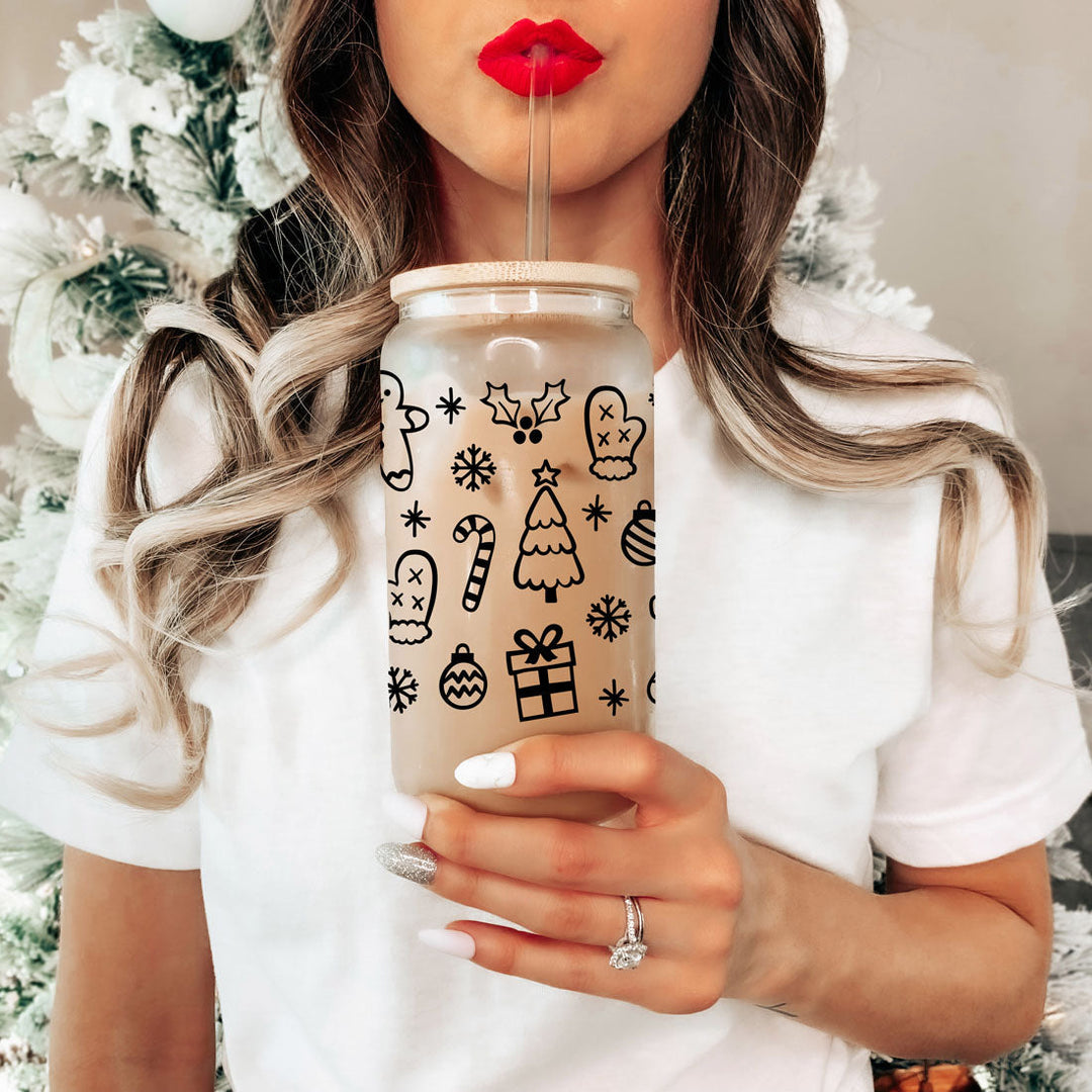 Vintage Christmas 17oz Can Cup - Limited Edition Holiday Collectible Mug