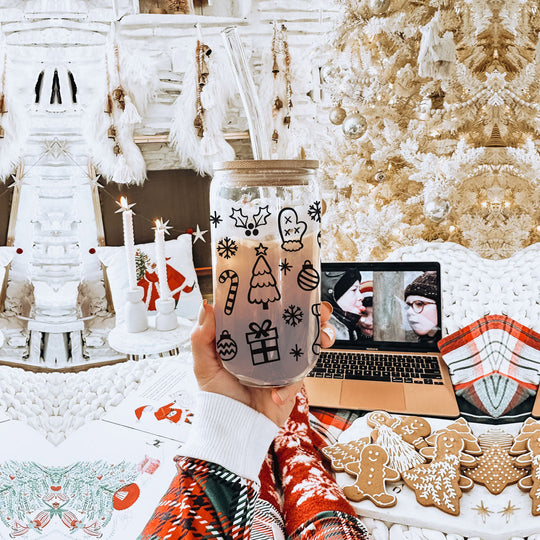 Vintage Christmas 17oz Can Cup - Limited Edition Holiday Collectible Mug