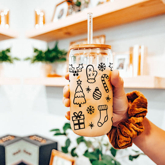 Vintage Christmas 17oz Can Cup - Limited Edition Holiday Collectible Mug