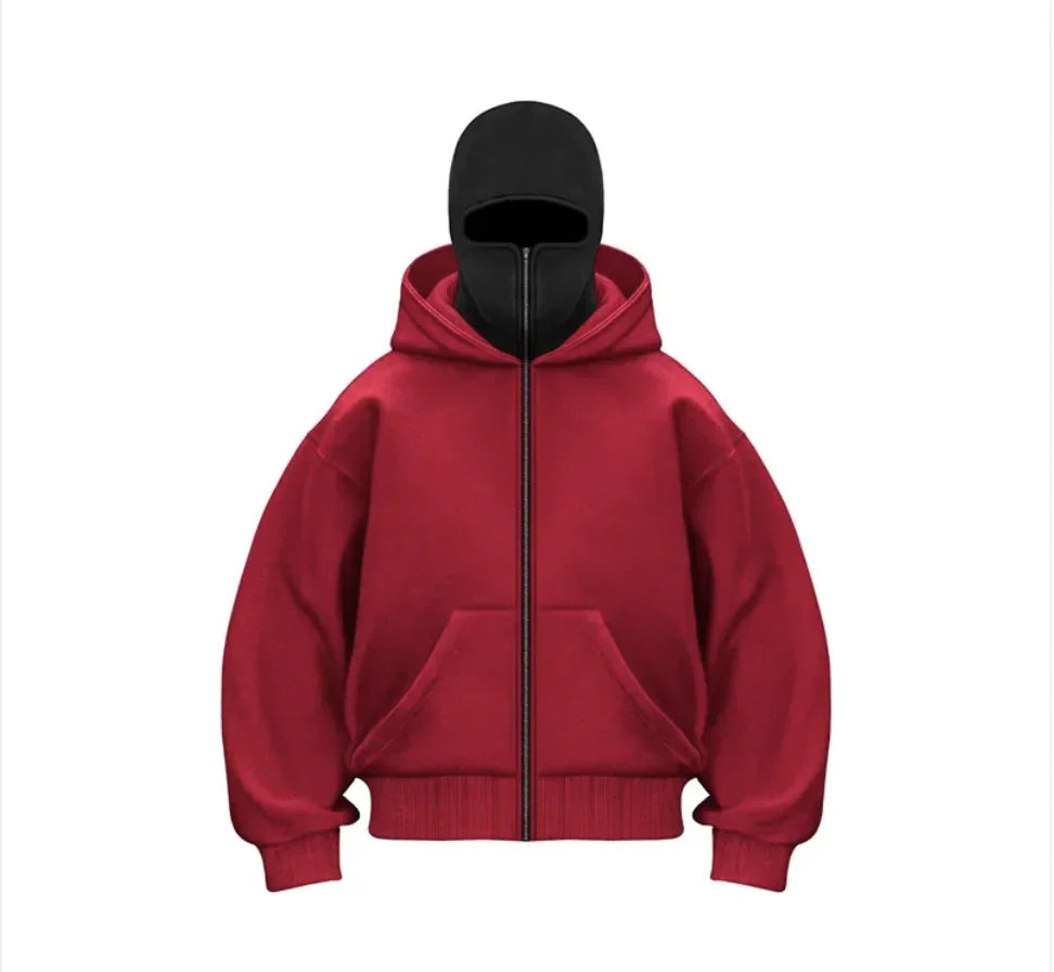 Fleece-Lined Dual Hood Sweatshirt