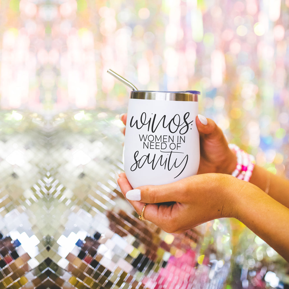 12Oz Stainless Steel Mug With Lid BPA Free Hand Wash Only Design On Front Portable Travel Cup