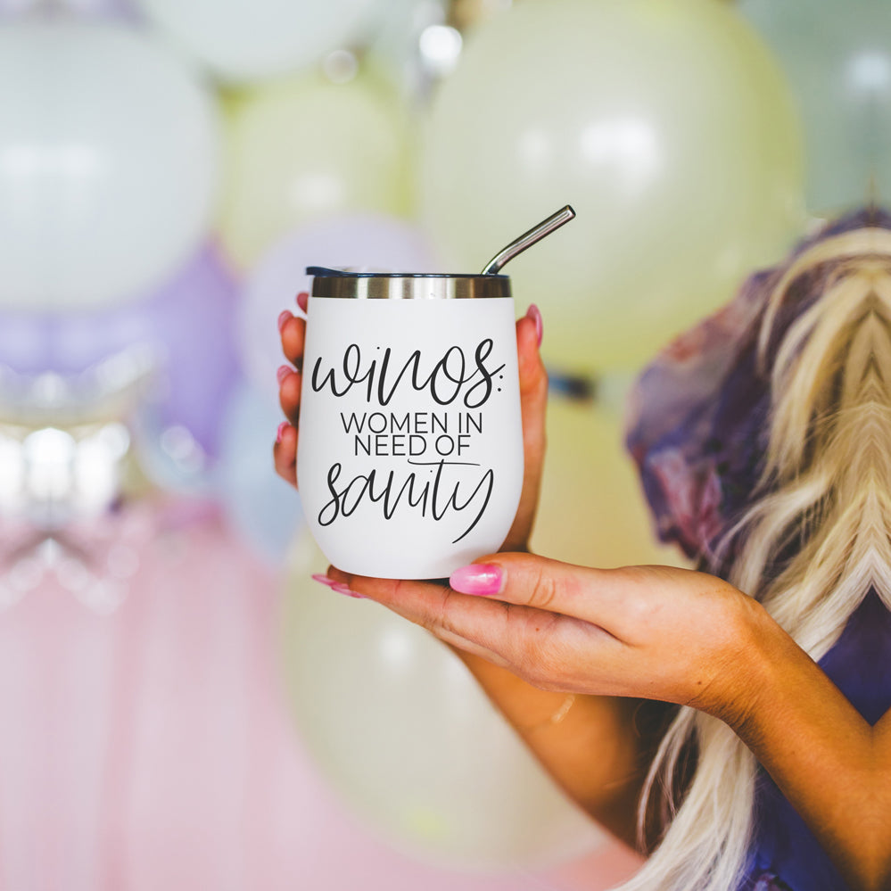 12Oz Stainless Steel Mug With Lid BPA Free Hand Wash Only Design On Front Portable Travel Cup