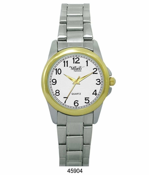 Women's Silver Stainless Bracelet Watch White Dial Quartz