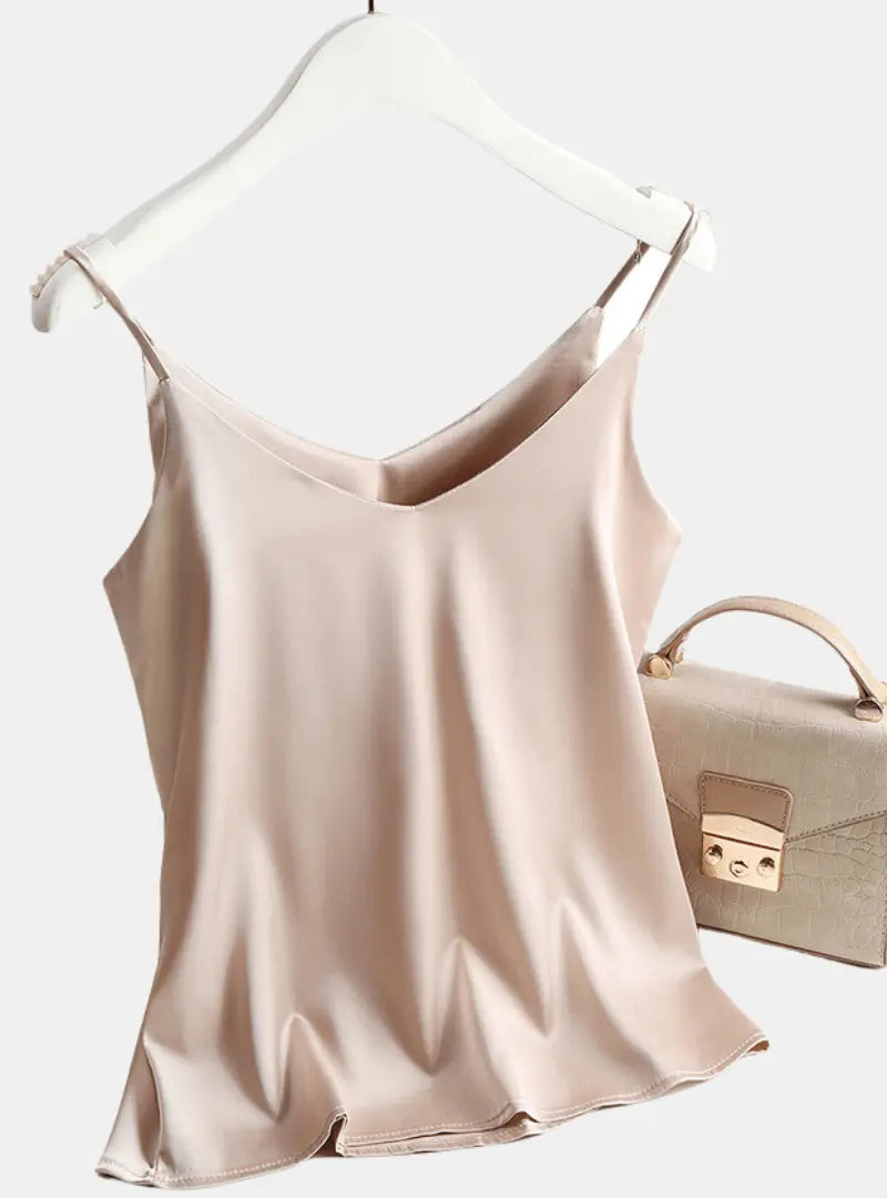 Satin Tank Top - # GIAA23510004-PRG