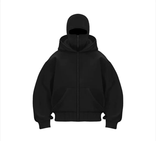 Fleece-Lined Dual Hood Sweatshirt