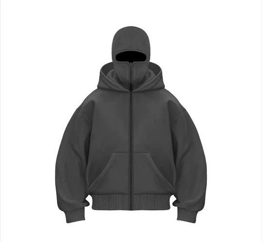 Fleece-Lined Dual Hood Sweatshirt